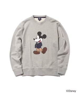  【DISNEY COLLECTION】【UNISEX】イラスト スウェットシャツ / ミッキーマウス