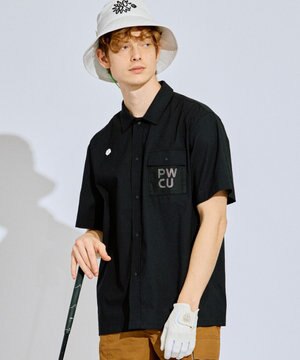 【UV遮蔽率97.8% / 軽量のDotAir / 高通気 / 軽撥水】【MEN】メッシュポケットシャツ ゴルフ