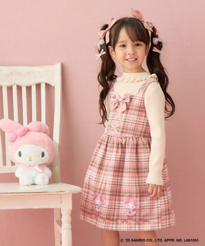  【マイメロディ＆クロミ×ANY KIDS】チェック ジャンパースカート