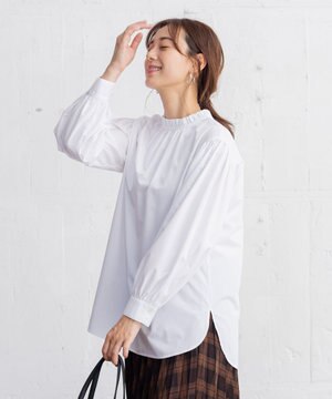 エニィファンクション モックネックブラウス