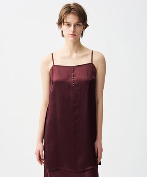  アセテートヴィンテージサテン キャミソールブラウス