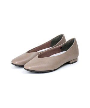 Vカットフラットパンプス「母趾にやさしい美パンプス」