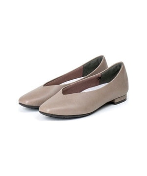 Vカットフラットパンプス「母趾にやさしい美パンプス」