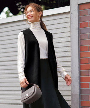 【セットアップ対応】ウールライク ジレ