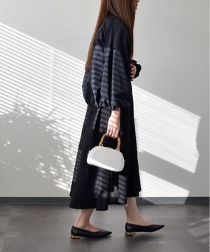  【Christian Villa】バンブーハンドルミニバッグ