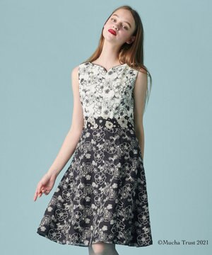 【洗える!】ROSE OF MUCHA ドレス