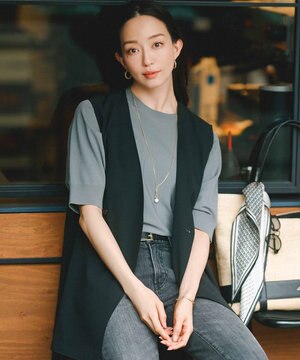  【洗える】レーヨンポリエステルストレッチ ドルマン ニット