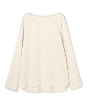  サテン レイヤードブラウス