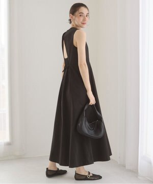  【ANGIE VINTAGE】バックオープンノースリーブワンピース