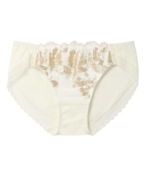  箔プリントレースがキラキラ クリスマスショーツ