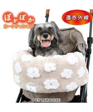  ペットパラダイス 遠赤外線 ボアカート用クッション 《お花柄》