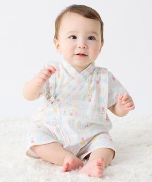  【ミキハウス】【50-80cm】甚平オール