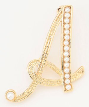  【WEB/一部店舗限定】パールイニシャルブローチ