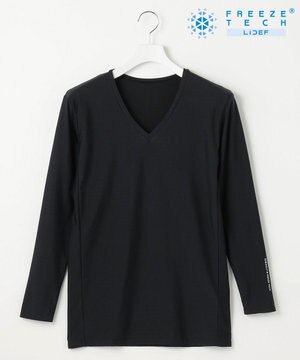  【MEN】氷撃シリーズ【接触冷感/防臭/UVケア/吸水速乾】Vネック インナー