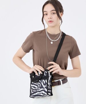 MINI N/S TOTE/クリームブラックゼブラ