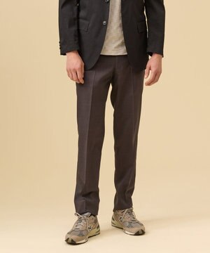  【洗える / 高通気性 / ストレッチ性 / 防シワ】プレーンウィーブ スラックス / ノータック