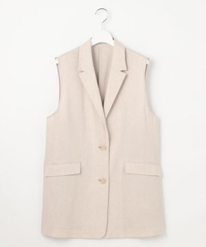 【セットアップ対応・洗える】LIPストレッチテーラード ジレ