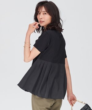 【洗える】アルビニスタスムース フレア カットソー