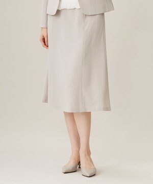 【セットアップ対応・UVカット・接触冷感・洗える】ライトストレッチフレア スカート