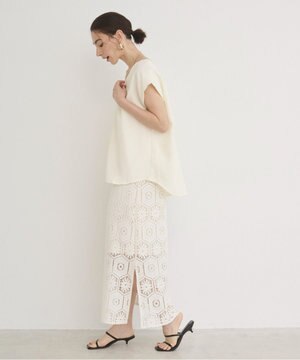  【ANGIE VINTAGE】クロシェレースセットワンピース