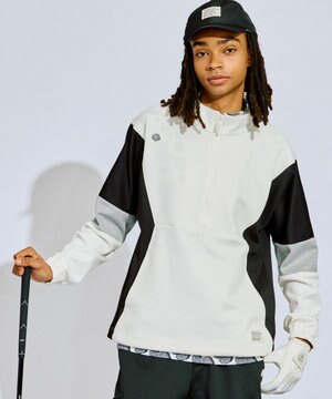 【MEN】カラーブロッキング プルオーバー ゴルフ