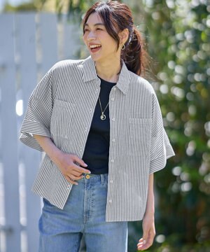  【手洗い可】コットンリネンブラウス