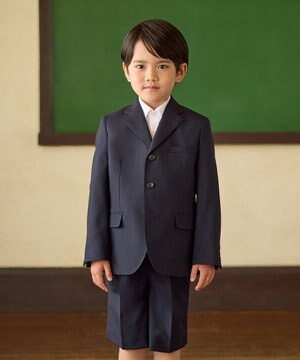  【110-130cm】ウールサキソニー素材のスーツ