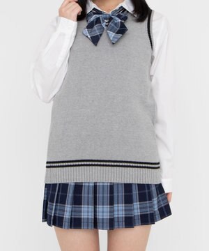  【SCHOOLITEM/MLXLサイズ展開】ラインニットベスト