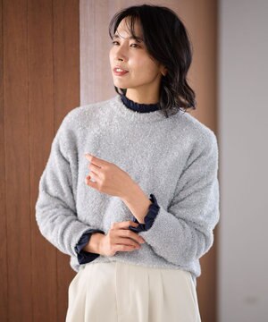  シャイニーニットプルオーバー