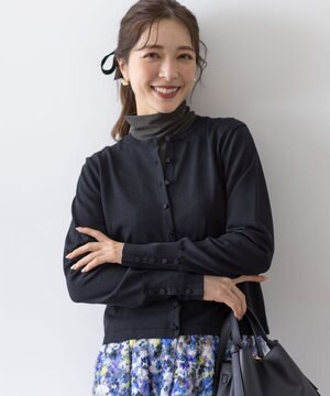  クルミボタン ニットカーディガン