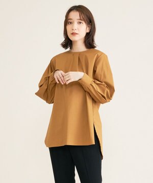 【洗える】パフスリーブブラウス