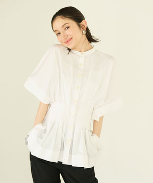 ナローウエストデザインブラウス