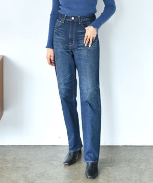 【洗える/ストレッチ】modern classic テーパードデニムパンツ USEDWASH