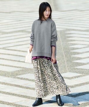 【ウエストゴム】モザイクプリントスカート