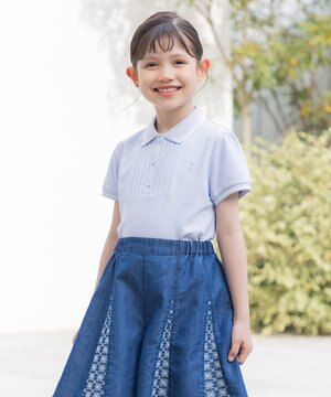  【150-170㎝】ストレッチカノコ ポロシャツ