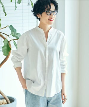  【mi-molletコラボ/洗える】CANCLINI デザイン シャツ