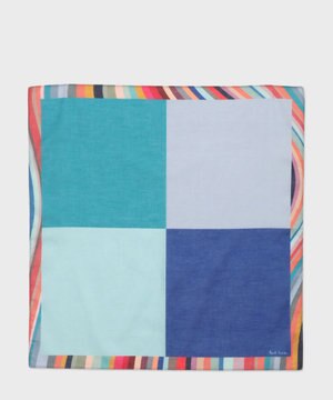  Swirl Edge Color Block ハンカチ