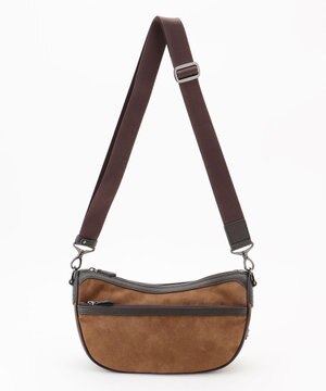   【軽量/コンパクト】ライトスウェード ハーフムーン　バッグ