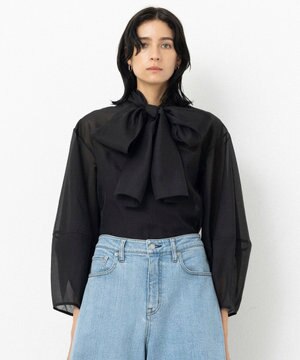 【Nave・手洗い可】オーガンジーブラウス