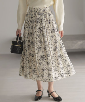 モザイクフラワープリント スカート