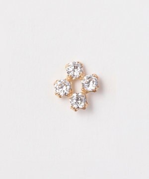  【K10】スウィートフラワービジューピアス/BOXつき（片耳）