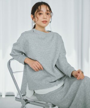  BEAUTY FORM JERSEY サイドスリット プルオーバー