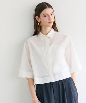  BAC / コットンシアー ショートレングスシャツ