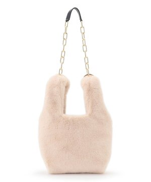 フェイクファー チェーン バッグ