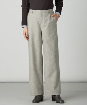  ラメツイード セミワイド パンツ