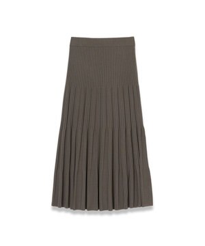  【洗える】メリノウールリブ　ニットスカート