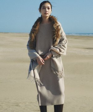  【一部店舗限定/洗える】レイヤードニットツイン ワンピース