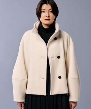  【撥水】プルーフ メルトン スタンドネック コート（uncrave STANDARD）