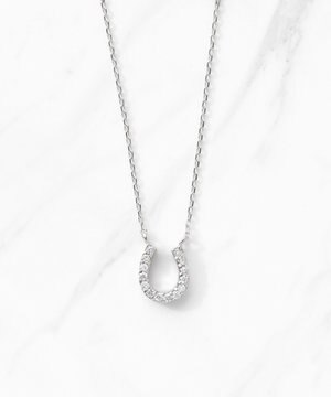  【WEB限定】DIAMOND HORSESHOE PLATINUM NECKLACE プラチナ ダイヤモンド ネックレス