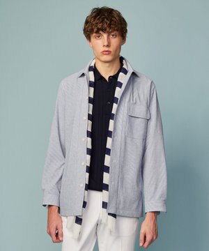  【清涼・軽量・夏の軽羽織】クールサッカー ライトシャツ アウター